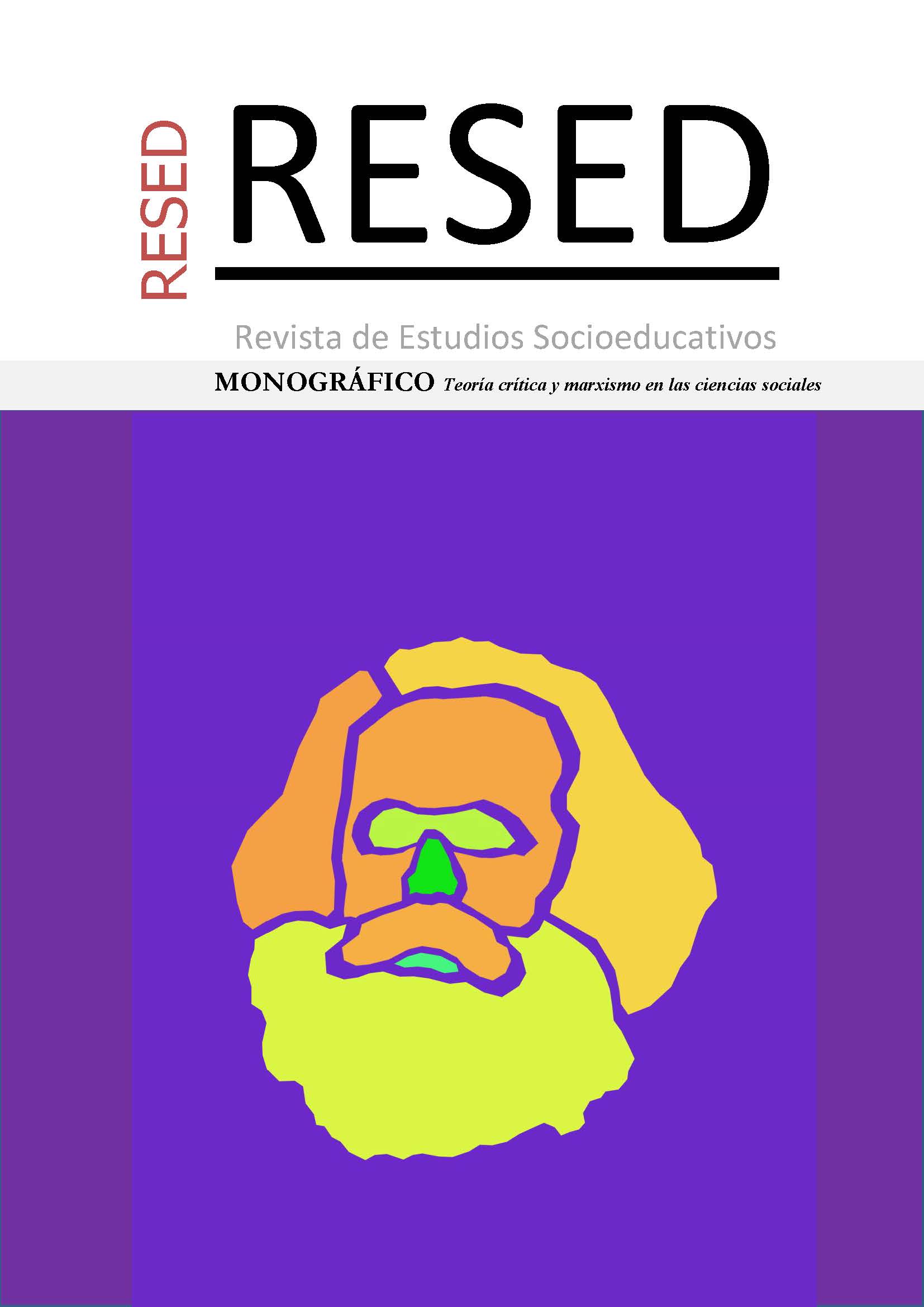 Imagen minimalista y simbólica de Marx (diseño de Javier Montero)