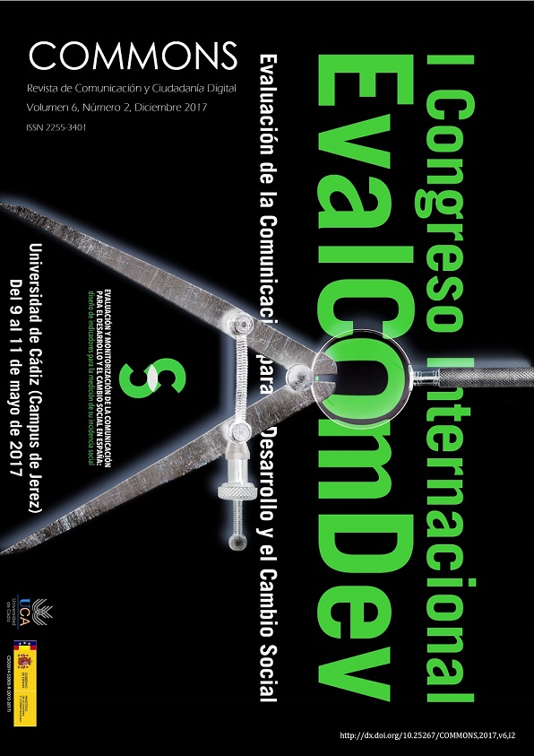 					Ver Vol. 6 Núm. 2 (2017): Monográfico Sobre Comunicación para el Desarrollo y el Cambio Social (II)
				